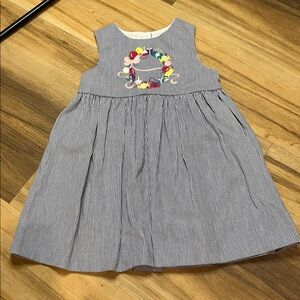 Vintage Denim Jumper Dress Fast Friends Girls size 3